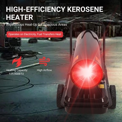 Garvee Kerosene/Diesel  Indoor/Outdoor Heater with Thermostat Temperature Control,  for Home, Jobsite, Garage, Construction Site and Farm,