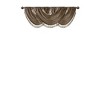 Faux Silk Embroidered Window Valance Grey 50x18" - 3 of 4