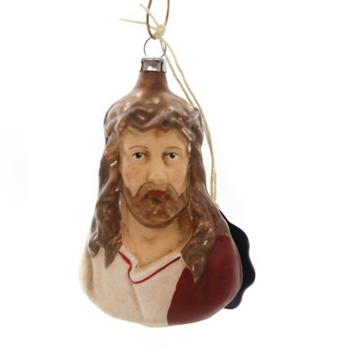 Marolin 3.25" Jesus Christ Vintage Looking Ornament Feather Tree  -  Tree Ornaments