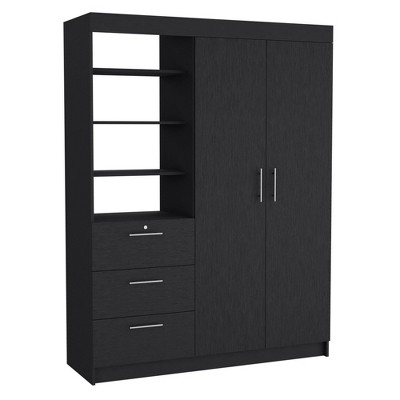 NicBex Armoire Wardrobe Closet Storage Cabinet with Doors & Drawers & Shelves for Bedroom
