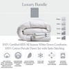 Ella Jayne 4PC Luxury Down Insert and Duvet Cover Set Bedding Bundle - 2 of 4