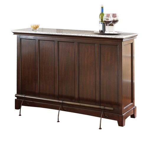 Newbury Bar Medium Oak - Steve Silver: Hardwood & Birch Veneer ...