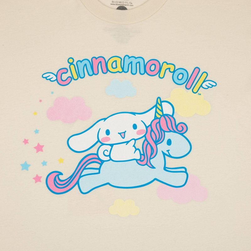 Men's Sanrio Cinnamoroll Short Sleeve Graphic T-Shirt - Beige, 3 of 4
