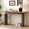 TiramisuBest Ash Console Table,Modern Simple Design with Clever Tabletop for Entryway, Hallway, Living Room, or Foyer (Black) - 2 of 4