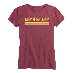 Women's - Pokémon - Pikachu Eevee Retro Short Sleeve Graphic T-Shirt - 1 of 4