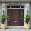 14.5 Inch Tall Planters Set of 2 Tall Fluted Planter, Outdoor Self Watering Pots with Water Level Monitor for Indoor Outdoor Plants,Gold - 2 of 4