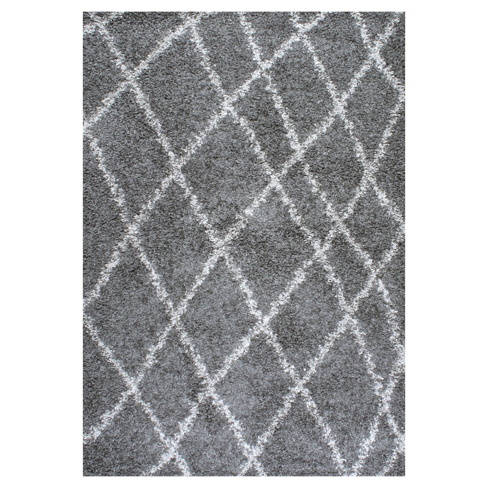 nuLOOM Alvera Easy Shag Area Rug - Gray (5' 3in x 7' 6in)