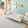 MAYEERTY Straight Corduroy Sofa Bed with Pillows Adjustable in The Three Levels for Use In Living Room - 4 of 4