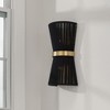 Capital Lighting Cecilia 2 - Light Wall Light in  Black Rope/Patinaed Brass - 2 of 4