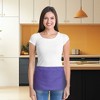 Dalix Waist Aprons Commercial Restaurant Home Bib Spun Poly Cotton Kitchen (3 Pockets) - 2 of 4