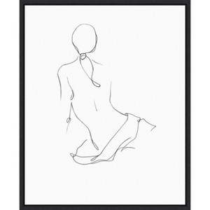 Amanti Art Gestural Contour II by Ethan Harper Canvas Wall Art Print Framed 16 x 20-in. - 1 of 4