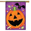 Briarwood Lane House Flag 40x28 For Outdoor Halloween Treats Jack O'lantern For Halloween House Flag - 2 of 4