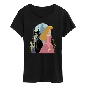 Women's - Disney Princess - Malifecent And Sleeping Beauty Short Sleeve Graphic T-Shirt - 1 of 4