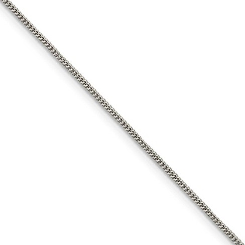 Black Bow Jewelry 1.15mm, Sterling Silver Solid Curb Chain Necklace - image 1 of 4