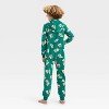 Boys' Long Sleeve Union Suit - Cat & Jack™ Green - 2 of 3