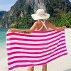 Arkwright Cali-Cabana Striped 100% Cotton Beach Towels (4-Pack), 30x60 in. - 2 of 4