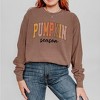 Simply Sage Market Women's Pumpkin Season Grunge Long Sleeve Garment Dyed Tee - 2 of 4