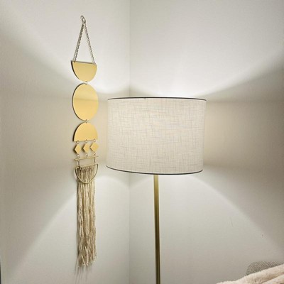 37 X 13 Cotton Macrame Handmade Intricately Weaved Wall Decor With Beaded  Fringe Tassels White - Olivia & May : Target