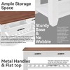 Syemin Decorative Storage Cabinet, Wooden Dresser with Two Drawers and Two-Layer Shelf, Suitable for Living Room, Foyer, - 4 of 4