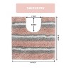 Home Weavers Glamour Collection 100% Polyester Microfiber Bathroom Rug, Non Slip Bath Mat Water Absorbent Soft Microfiber Shaggy Mat Machine Washable - 3 of 4