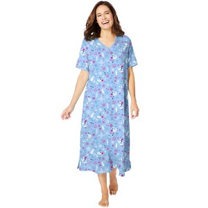 Dreams & Co. Long Print Sleepshirt - 1 of 4