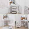 Kids Corner Study Desk & Adjustable Chair Set, Compact Wood Desk with Hutch, Corkboard & Pen Holder - 3 of 4