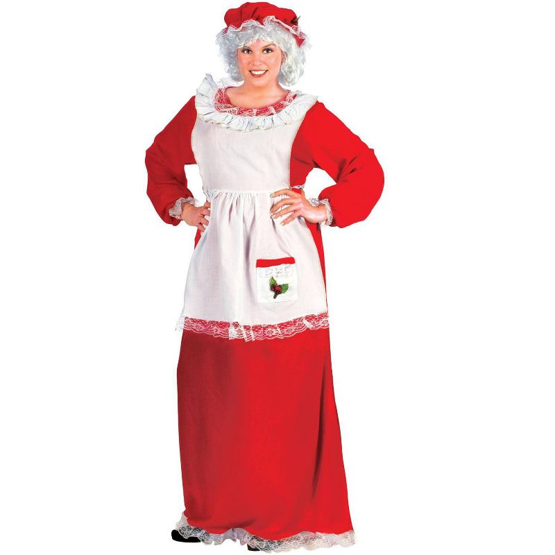 Fun World Mrs Claus Women's Plus Size Costume, 1 of 2