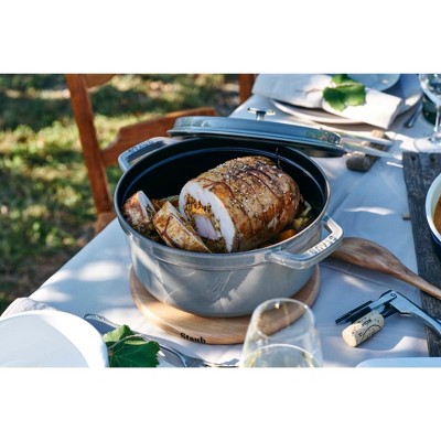 Staub Cast Iron 9-qt Round Cocotte - Thumbnail 3