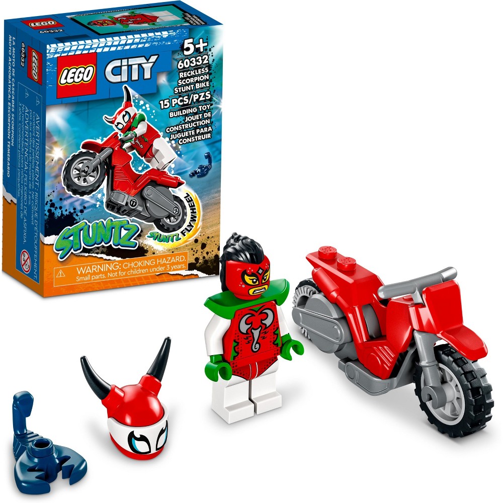 UPC 673419359283 product image for LEGO City Stuntz Reckless Scorpion Stunt Bike Set 60332 | upcitemdb.com