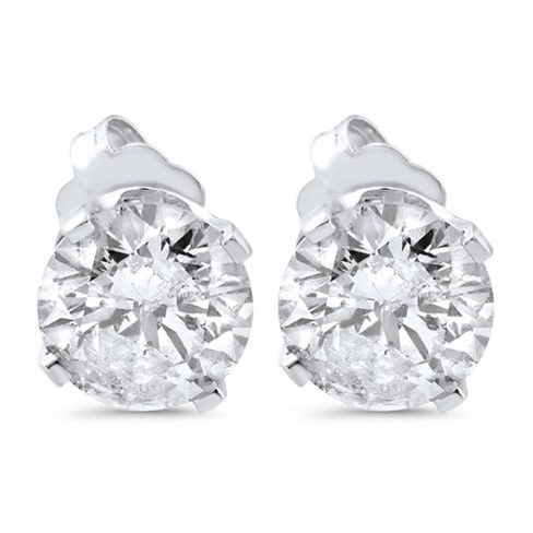 Pompeii3 1 3/8ct Diamond Studs 14K White Gold - image 1 of 4