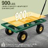 Mr Ironstone Steel Garden Cart, 900 lbs Heavy Duty Garden Wagon, 270 U-Turn Utility Metal Wagon with Removable Sides and 10" Pneumatic Tires - 4 of 4