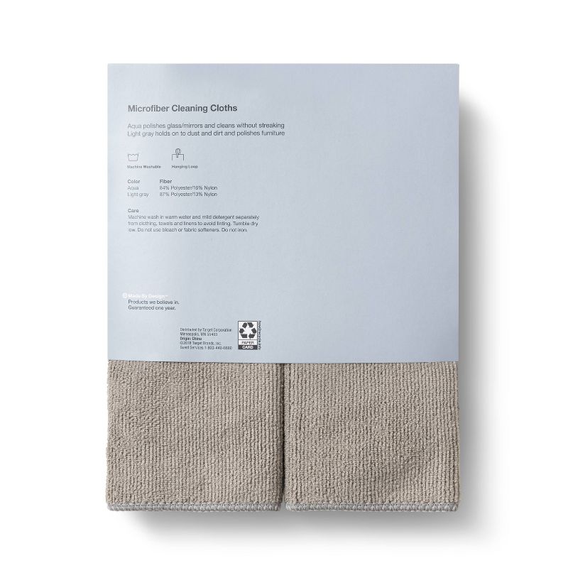 Microfiber Cleaning Cloths - 4ct - Made By Design&#8482;, 4 of 5