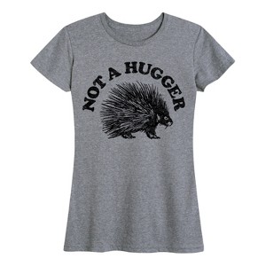 Women's - Instant Message - Not A Hugger Porcupine Short Sleeve Graphic T-Shirt - 1 of 4