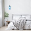 River of Goods 4.75" 1-Light Apollo Glass and Metal Pendant Blue: Contemporary Ceiling Fixture, UL Listed, Adjustable Height - 4 of 4