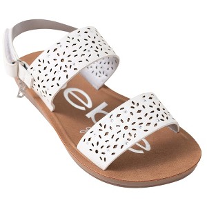 bebe Girls' Sandals - Kids' Open Toe Summer Shoes, Perfect Flat Sandals for Girls (Little Girl/Big Girl) - 1 of 4