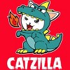 Women's Design By Humans Catzilla Halloween Costume Dragon Monster Kitten Cats Lover By lenxeemyeu Racerback Tank Top - 2 of 3
