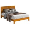 Galano Weiss Wood Frame Platform Bed With Headboard in Amber Walnut, Oslo Oak, Walnut - 3 of 4