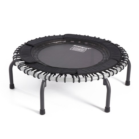 JumpSport 250 in-Home Cardio Fitness Rebounder, 39-inch | Mini Trampoline  with Arched-Legged & Videos Included | Safe, Sturdy and Low-Impact | DVD  and