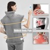 Swtroom 24" x33 "Heating Pad for Back Neck and Shoulders Heating Vest , 6 Heating Modes for Relaxing Gery - 3 of 4
