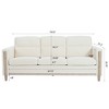 79.5" Modern 3 Seater Sofa Couch, Comfy Couches with Side Pocket & Cushion, Upholstered Deep Seat Sofa for Living Room Apartment Bedroom - 2 of 4