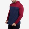 XRAY Mens Long sleeve Colorblock Hooded T-Shirt - 4 of 4