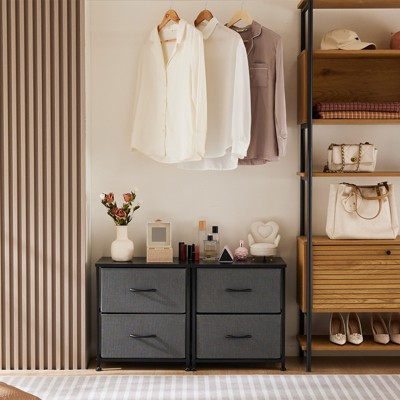 Set of 2 Dresser Chest with Two Drawers