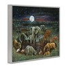 Stupell Industries Animal Pairs at Watering Hole, 30'' x 24'' - 2 of 4