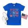 The Juniper Shop Coquette Bow Chart Stars And Stripes Youth Short Sleeve Tee - 3 of 4