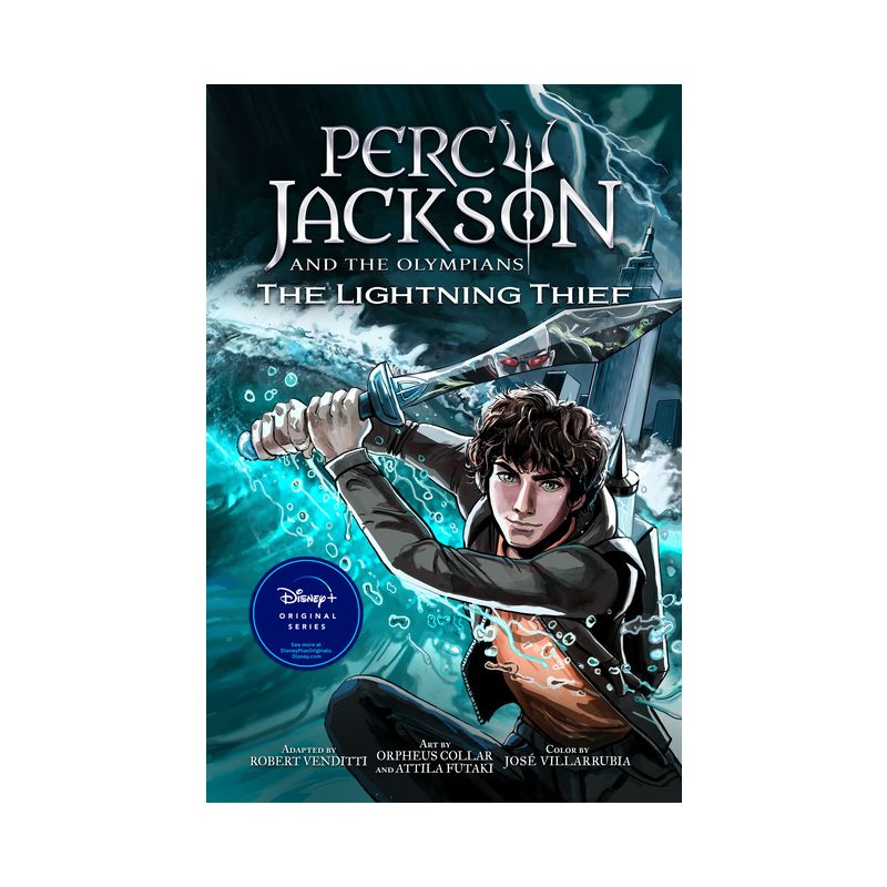 Percy Jackson and the Olympians the Lightning Thief the Graphic Novel (Paperback) - by  Rick Riordan, 1 of 2