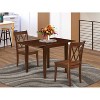 HomeStock 3-Piece Mahogany Finish Solid Wood Top Dining Table Set - 2 of 4
