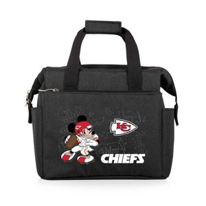 NFL Kansas City Chiefs Mickey Mouse On The Go Lunch Cooler - Black - 1 of 4