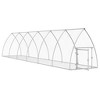 vidaXL Rabbit Hutch Silver Galvanized Steel Large Durable Rabbit Hutch - 3 of 4