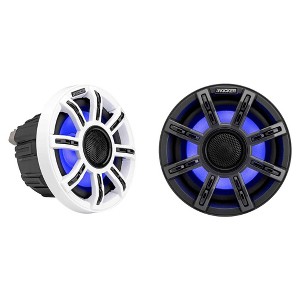 Kicker 51MSC654 - MSC 6.5-Inch Premium Marine 4-Ohm LED Coaxial System, Pair - 1 of 4