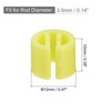 Unique Bargains Fit 0.14 Inch Rod Clothes Hanger Color Coding Markers Blank Tags 150 Pcs - 2 of 4